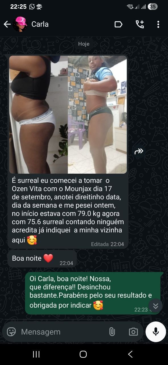 Captura de conversa compartilhada por cliente no WhatsApp, mensagem 2